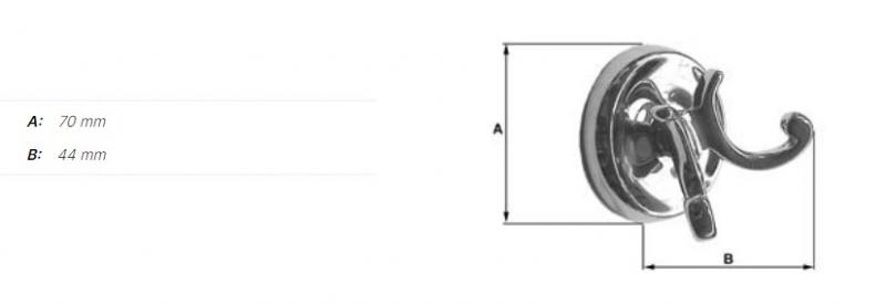 Smedbo Villa dobbelt håndklædekrog - Krom Smedbo Villa dobbelt håndklædekrog - Krom
