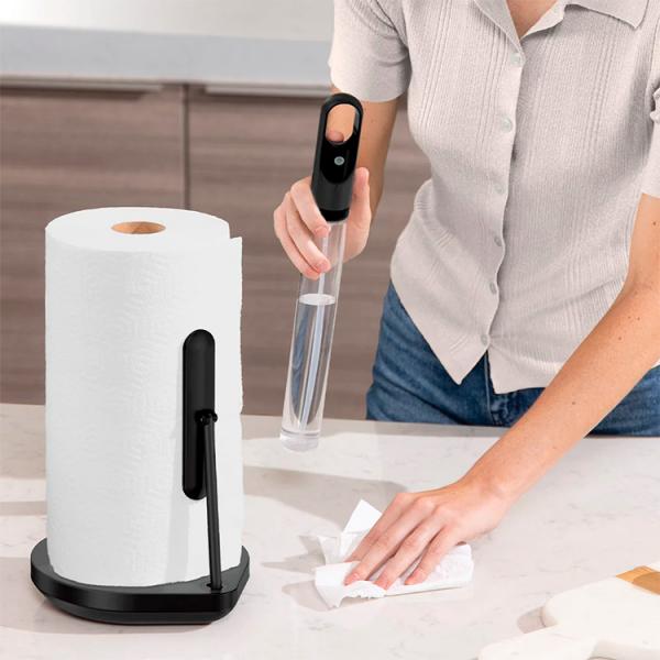 Simplehuman k&oslash;kkenrulleholder m/spray - Sort