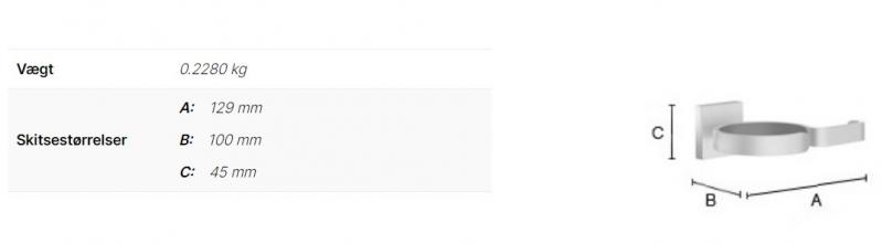 Smedbo House holder til h&aring;rt&oslash;rrer og glattejern - Krom