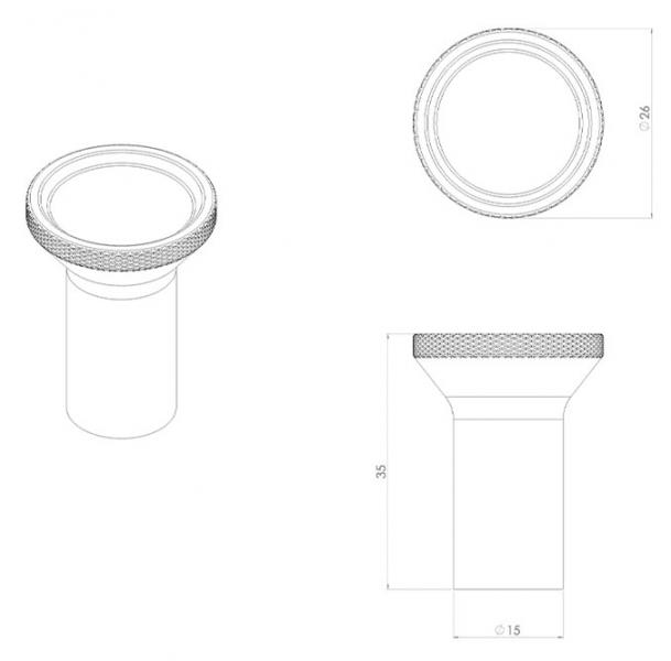 Toni Copenhagen flad håndklædekrog - 2 stk - Ægte messing Toni Copenhagen flad håndklædekrog - 2 stk - Ægte messing