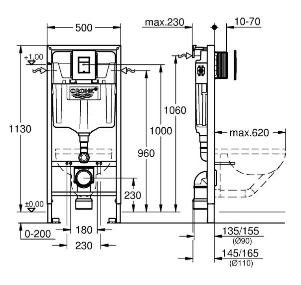 Lavabo File 2.0 RIMless Mat sort toiletpakke inkl. sæde/soft-close, cisterne og mat sort betjening Lavabo File 2.0 RIMless Mat sort toiletpakke inkl. sæde/soft-close, cisterne og mat sort betjening