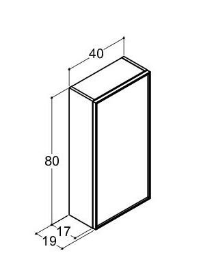Dansani Luna Urban overskab - Venstreh&aelig;ngslet - Gr&aring; mat/Sort ramme