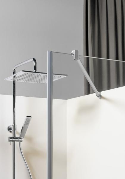 Hafa Brusevæg Igloo Pro Niche 1455-1490 mm dør 70 væg 80 cm klart glas/alu Hafa Brusevæg Igloo Pro Niche 1455-1490 mm dør 70 væg 80 cm klart glas/alu