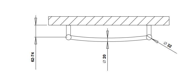 Str&oslash;mberg Laveno h&aring;ndkl&aelig;det&oslash;rrer - 50x79 cm - Hvid