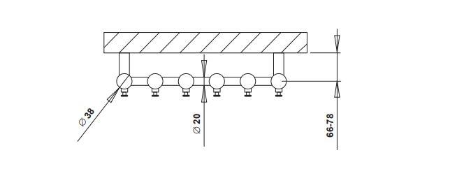 Str&oslash;mberg Regus h&aring;ndkl&aelig;det&oslash;rrer - 42x150 cm - Hvid
