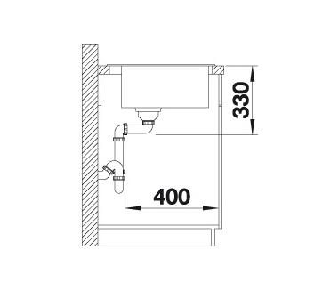 Blanco Naya 6 UX k&oslash;kkenvask - Soft white