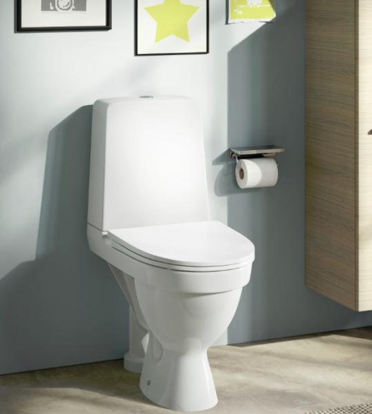 Laufen Kompas Rimless toilet m/åben S-lås - Limning Laufen Kompas Rimless toilet m/åben S-lås - Limning