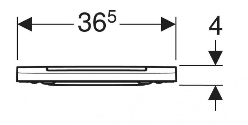 Geberit ONE toilets&aelig;de m/SoftClose og QuickRelease - Alpin-hvid