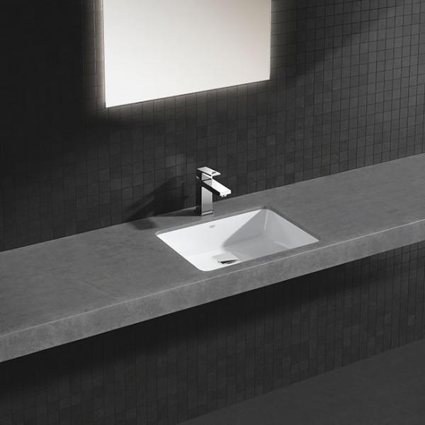 Grohe Cube 50 h&aring;ndvask t/underlimning - Med overl&oslash;b - PureGuard