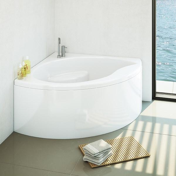 Str&oslash;mberg Tranquility hj&oslash;rnebadekar - 130 x 130 - m/s&aelig;de