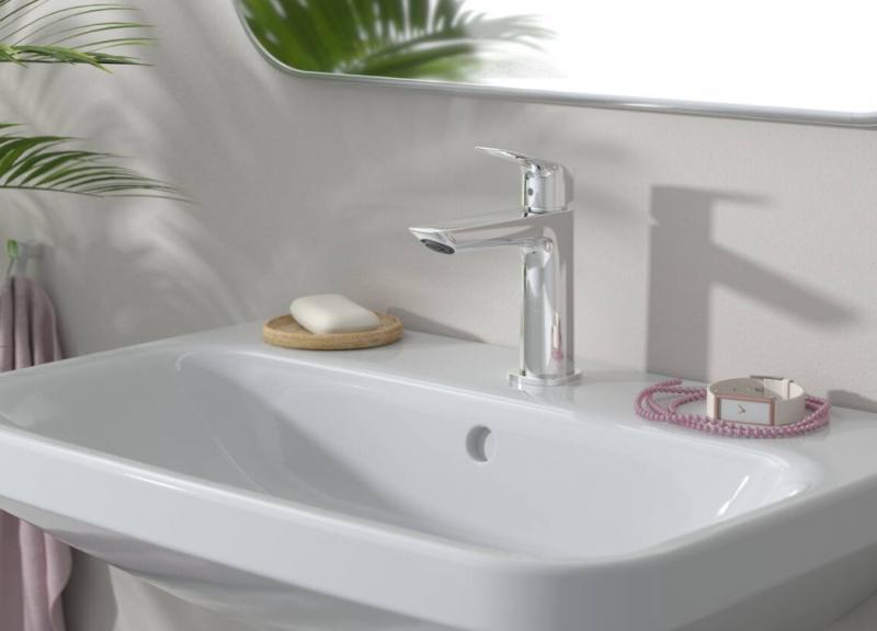 hansgrohe Logis 110 Fine h&aring;ndvaskarmatur m/push-open bundventil - Krom