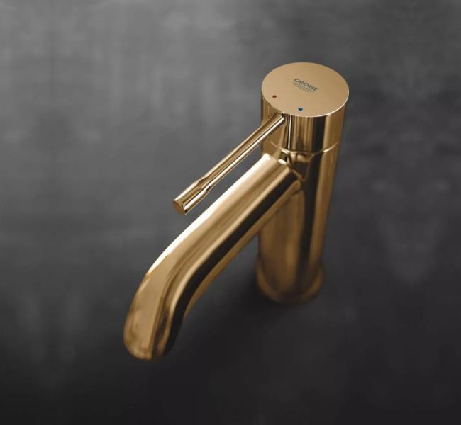 Grohe Essence New h&aring;ndvaskarmatur m/bundventil - Poleret cool sunrise