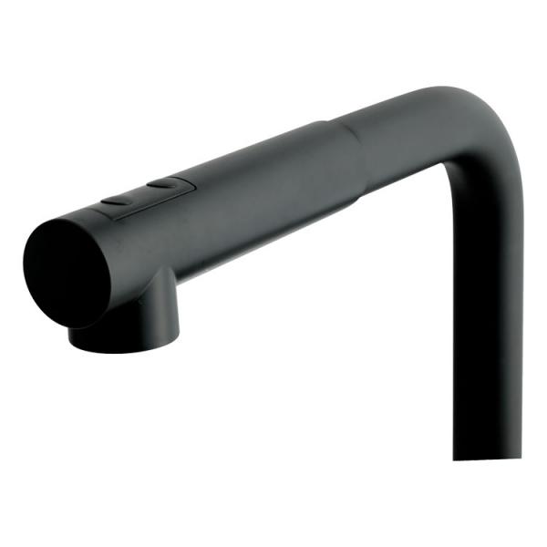 Lavabo Kubus 285 k&oslash;kkenarmatur m/udtr&aelig;k - Mat sort