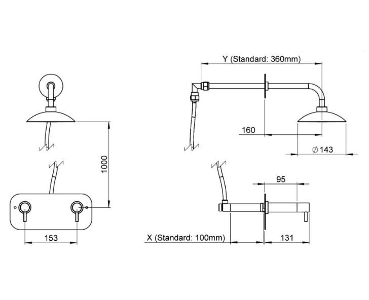 Frostline Eqi frostsikker udebruser t/indbygning 180 mm - Kobber Frostline Eqi frostsikker udebruser t/indbygning 180 mm - Kobber