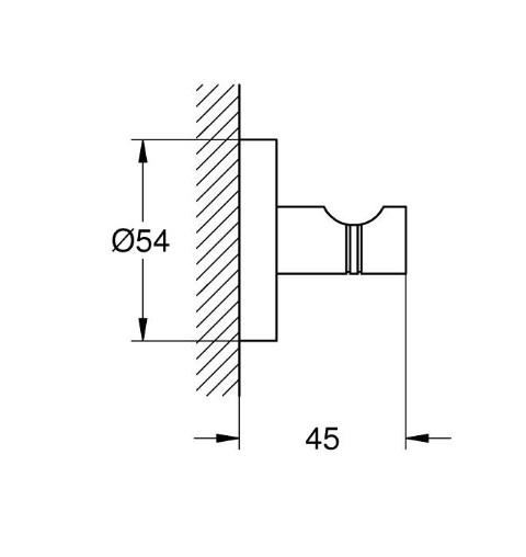 Grohe Start h&aring;ndkl&aelig;dekrog - Mat sort
