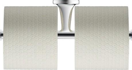 Duravit Starck T dobbelt toiletpapirholder - Krom Duravit Starck T dobbelt toiletpapirholder - Krom