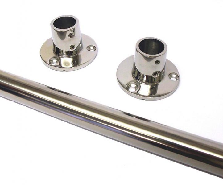 Van Der P Forhængstang 100x200cm m/2 vægflanger - Rustfri stål Van Der P Forhængstang 100x200cm m/2 vægflanger - Rustfri stål