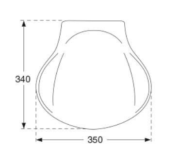 Pressalit Raja klapsæde t/væg m. SoftClose Pressalit Raja klapsæde t/væg m. SoftClose