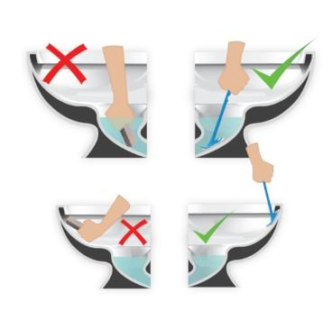 Sanimaid Paris toiletb&oslash;rste med v&aelig;gholder - Sort