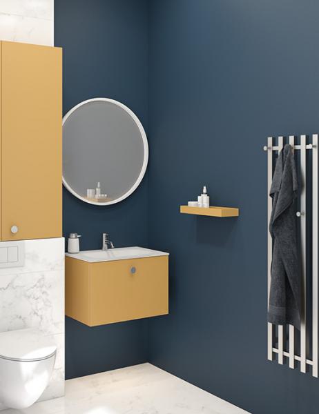 Dansani Luna Kvika håndklædetørrer m/timer - 33x120 cm - Rustfri stål Dansani Luna Kvika håndklædetørrer m/timer - 33x120 cm - Rustfri stål