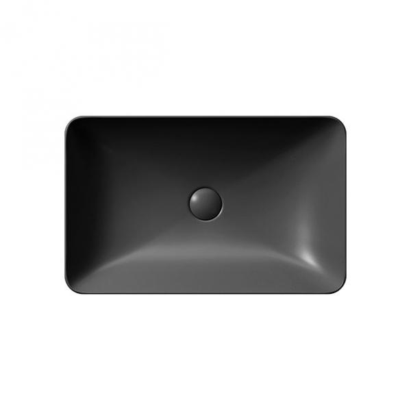 GSI Pura 60 fritstående bowlevask - Firkantet - Uden overløb - Ardesia GSI Pura 60 fritstående bowlevask - Firkantet - Uden overløb - Ardesia