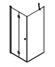 Dansani Match B+D 80x80 brusehj&oslash;rne - Klar glas/matkrom