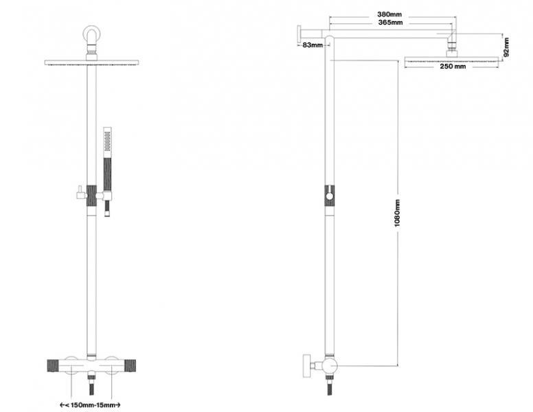 Cassøe komplet pakke til badeværelse - Mat bronze Cassøe komplet pakke til badeværelse - Mat bronze