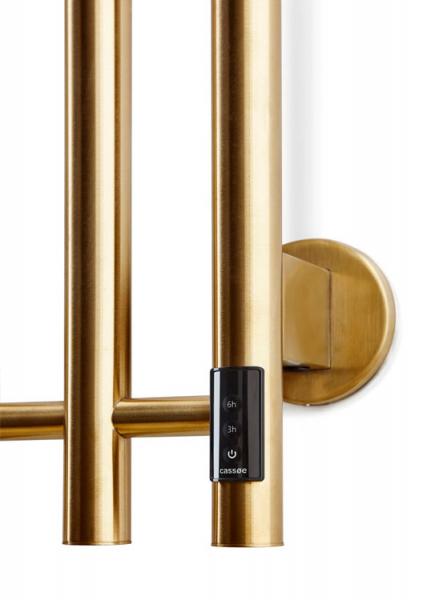 Cassøe Catania håndklædetørrer - 26x142 cm - Børstet messing Cassøe Catania håndklædetørrer - 26x142 cm - Børstet messing