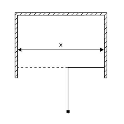 Strømberg Lucca 55 svingdør m/sidepanel - Klart glas/krom Strømberg Lucca 55 svingdør m/sidepanel - Klart glas/krom