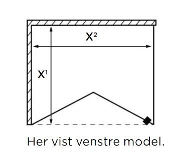 Str&oslash;mberg Savona 180 nichefolded&oslash;r - Skr&aelig;ddersyet - Krom