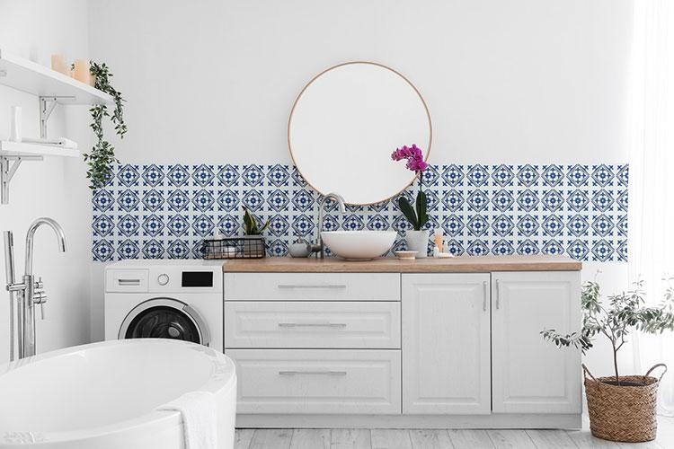 D-C-fix selvklæbende fliser til væg - Nadia blue D-C-fix selvklæbende fliser til væg - Nadia blue