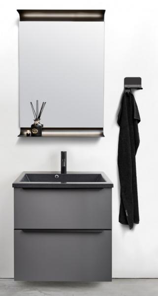 Cass&oslash;e Soft 60 m&oslash;bels&aelig;t m/sort vask - Mat gr&aring;