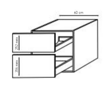 Cass&oslash;e Class 60 m&oslash;bels&aelig;t - Hvidpigmenteret eg m/lameller