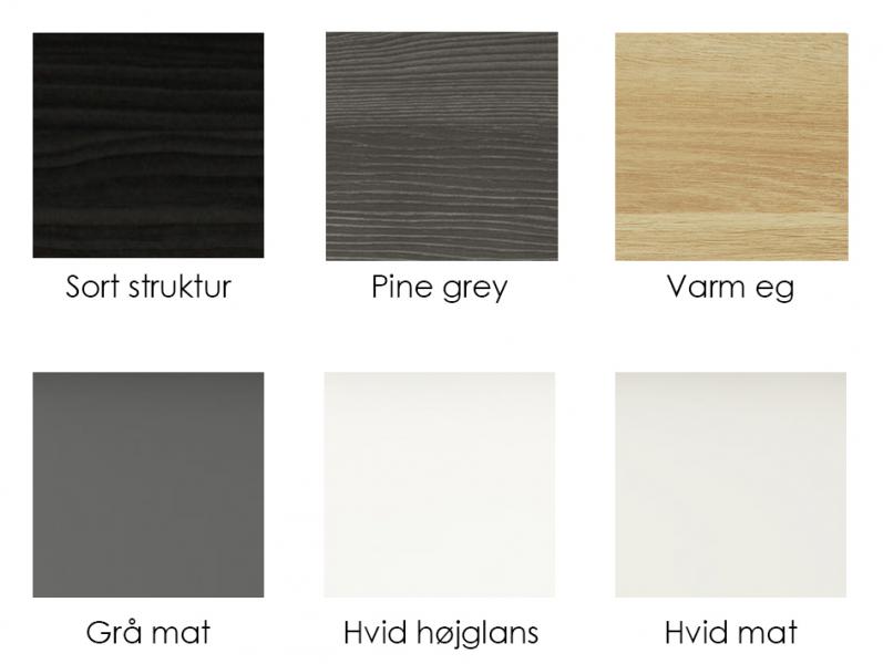 Dansani Mido+ 80 vaskeskab m/skuffer - Hvid h&oslash;jglans