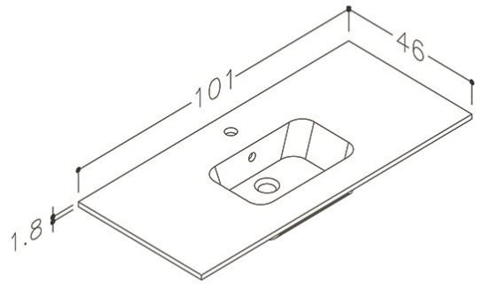 Str&oslash;mberg Altus 100 m&oslash;bels&aelig;t - Beton