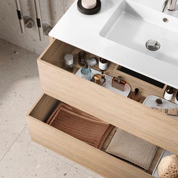 Str&oslash;mberg Nordic Handcrafted 60 underskab m/skuffer - Light oak