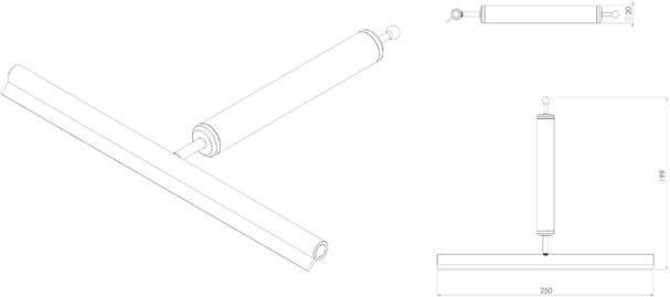 Toni Copenhagen bruseskraber - Ægte messing Toni Copenhagen bruseskraber - Ægte messing