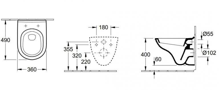 V&B O.novo Compact toiletpakke inkl. cisterne, sort betjeningsplade og sæde m/soft-close V&B O.novo Compact toiletpakke inkl. cisterne, sort betjeningsplade og sæde m/soft-close
