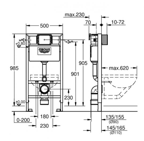 Catalano Zero newflush X-kompakt toiletpakke inkl. sæde m/softclose, mellem cisterne og hvid betjening Catalano Zero newflush X-kompakt toiletpakke inkl. sæde m/softclose, mellem cisterne og hvid betjening