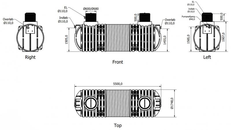 Watercare komplet regnvandsanlæg til have 10000L Watercare komplet regnvandsanlæg til have 10000L