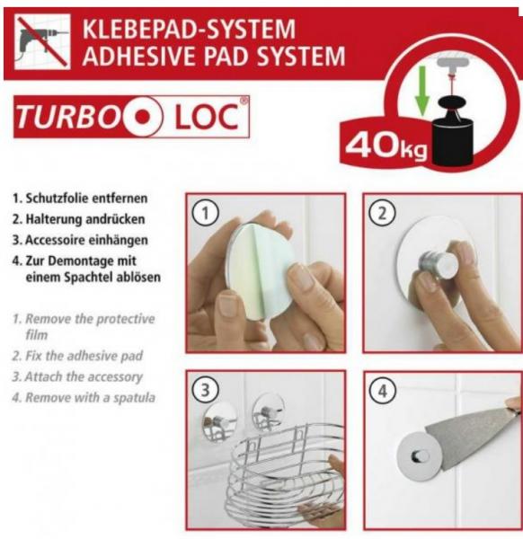 Wenko Sare v&aelig;gh&aelig;ngt toiletspand m/softclose - Krom