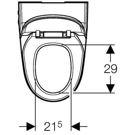 Geberit AquaClean 4000 v&aelig;gh&aelig;ngt duschtoilet - Incl. s&aelig;de