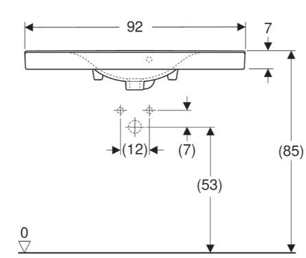 If&ouml; Spira Compact 92 h&aring;ndvask t/v&aelig;g - 1 hanehul - If&ouml; Clean