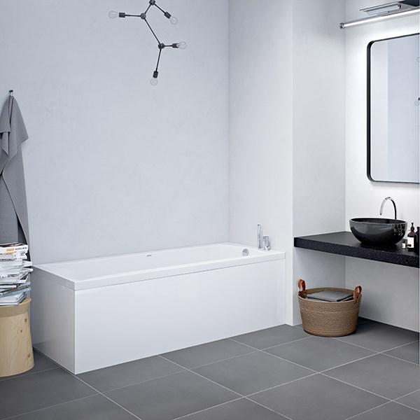 Strømberg Delta badekar t/indbygning - 160 x 70 - 1 ryglæn Strømberg Delta badekar t/indbygning - 160 x 70 - 1 ryglæn