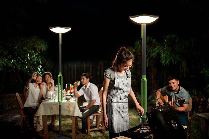 Lutec Poppy udend&oslash;rslampe m/solceller og h&oslash;jtaler