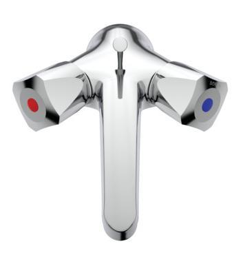 B&oslash;rma h&aring;ndvaskbatteri B7537AA m/bundventil