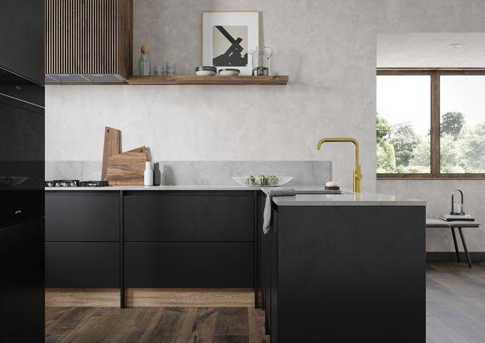 Damixa Silhouet k&oslash;kkenarmatur - B&oslash;rstet messing