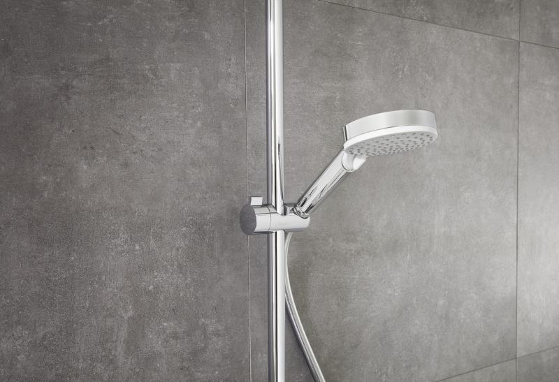 hansgrohe Crometta E 240 Showerpipe m/Ecosmart 1jet - Krom
