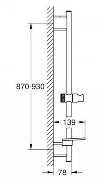 Grohe Rainshower SmartActive komplet brusesystem - 900 mm - B&oslash;rstet warm sunset
