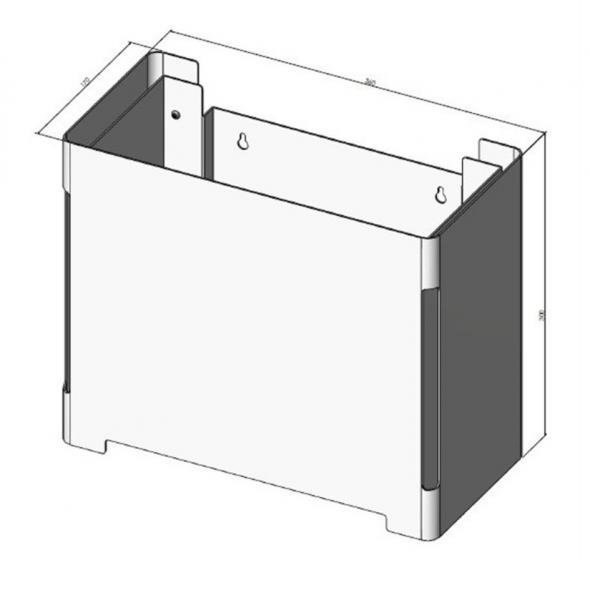 Cool Line papirkurv - Matb&oslash;rstet rustfri st&aring;l
